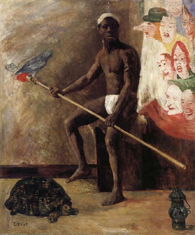 Masks Watching a Negro Minstrel, James Ensor